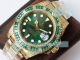 ROF Yellow Gold Rolex GMT Master II Watch Green Dial Sapphire Bezel Watch 40MM (2)_th.jpg